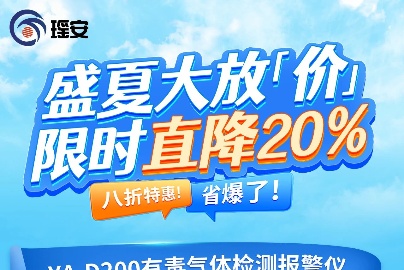 直降20%！瑤安有毒氣體報警器盛夏大放“價”！