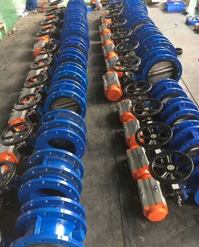 上海滬工閥門良工閥門氣動法蘭伸縮蝶閥