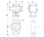 电动调节对夹软密封蝶阀
