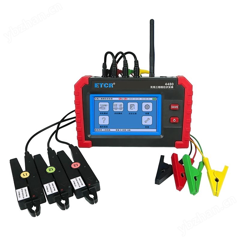 ETCR4480無(wú)線三相相位伏安表