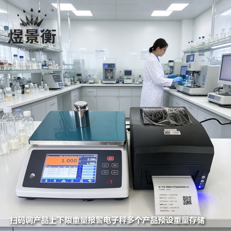 30公斤稱重電子臺秤自動生成二維碼打印標簽