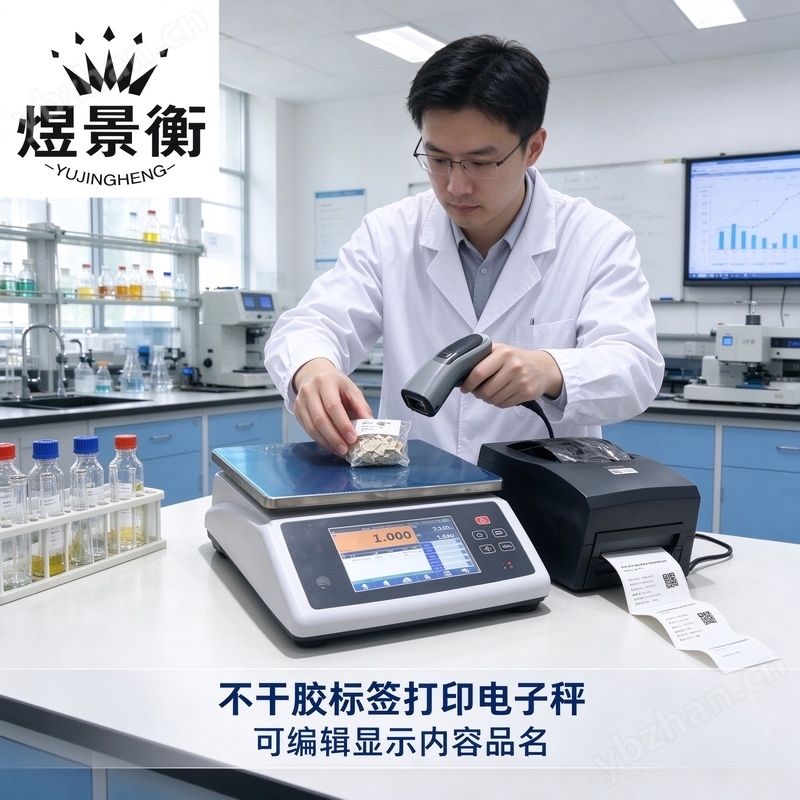 煜景衡產(chǎn)品追溯標(biāo)簽打印稱重電子秤12千克