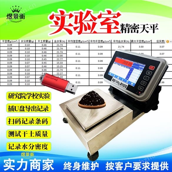 高精度電子天平0.01g帶電腦端回收數據軟件