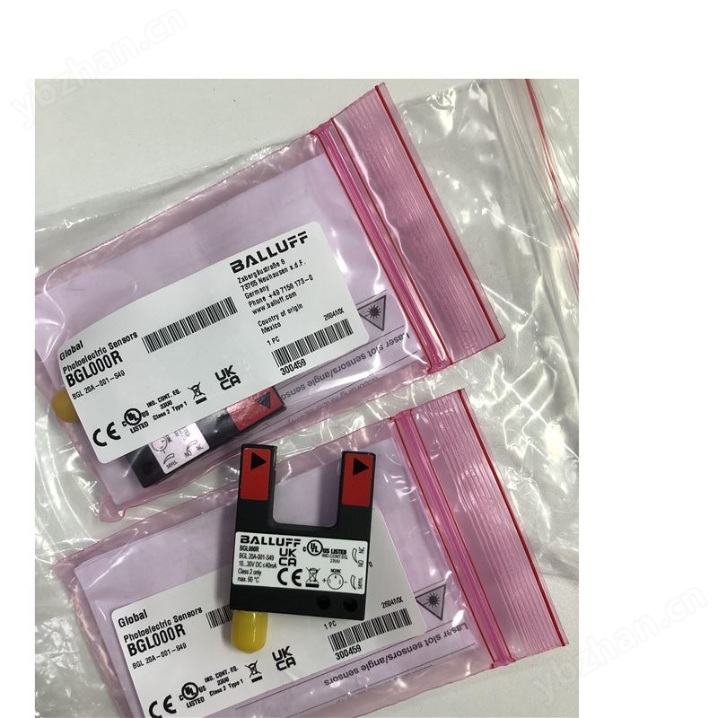 中村： BALLUFF巴魯夫U 型對射式光電傳感器